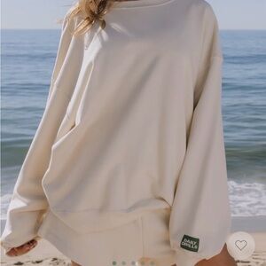 Daily Drills Unisex Oversized Crew - Sand